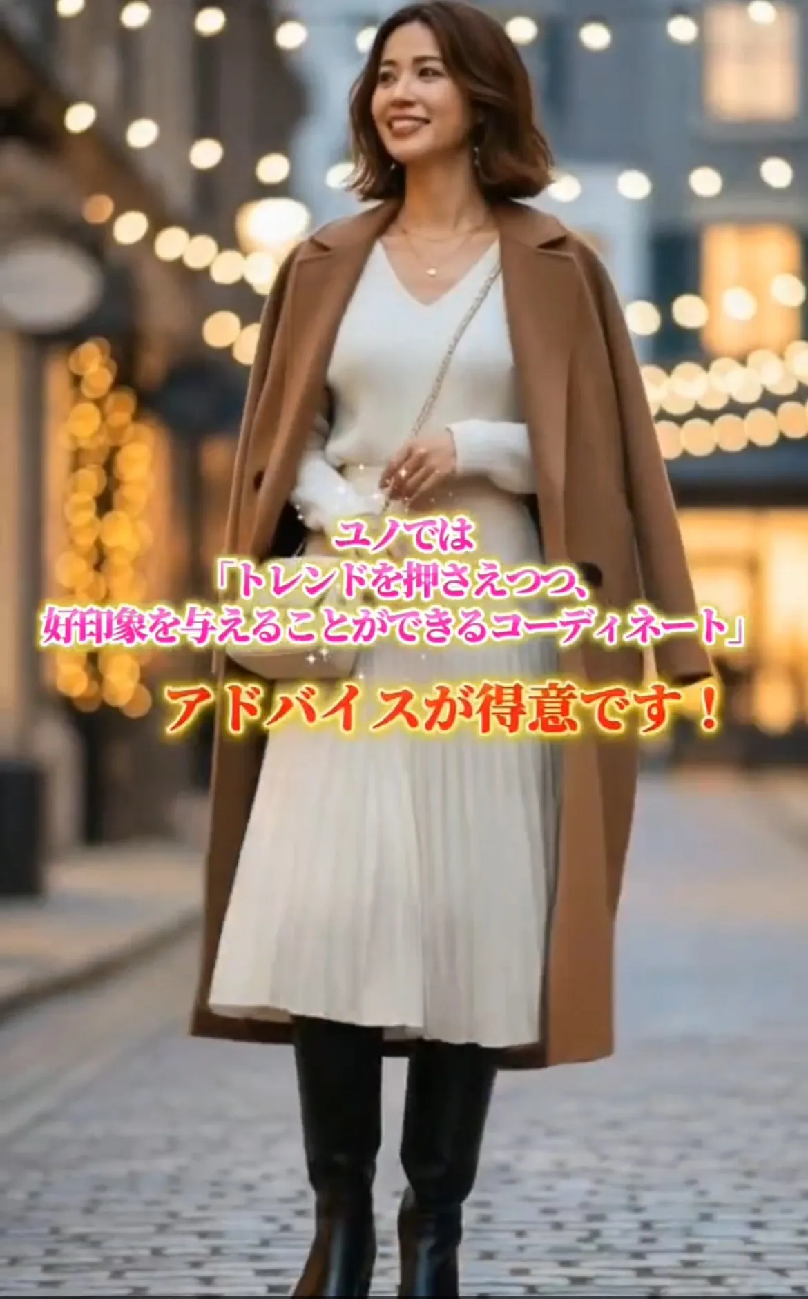 ユノはあなたの専属スタイリストになります💄上の画像をタップ👆〜12月のデート、、何着よう🤔〜ユノ得意の「好印象、モテコーデ」服装アドバイスとは....