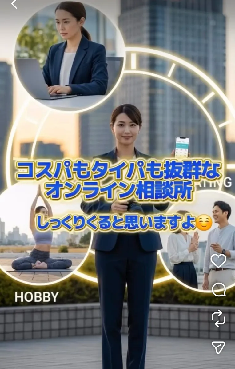 仕事も忙しい、趣味に時間をかけたい、けど婚活もしたい!上の画像をタップ👆出会いのための時間がない..けど、いつかは結婚したい! そんなあなたにオンライン相談所はまさにしっくりくると思います☺️